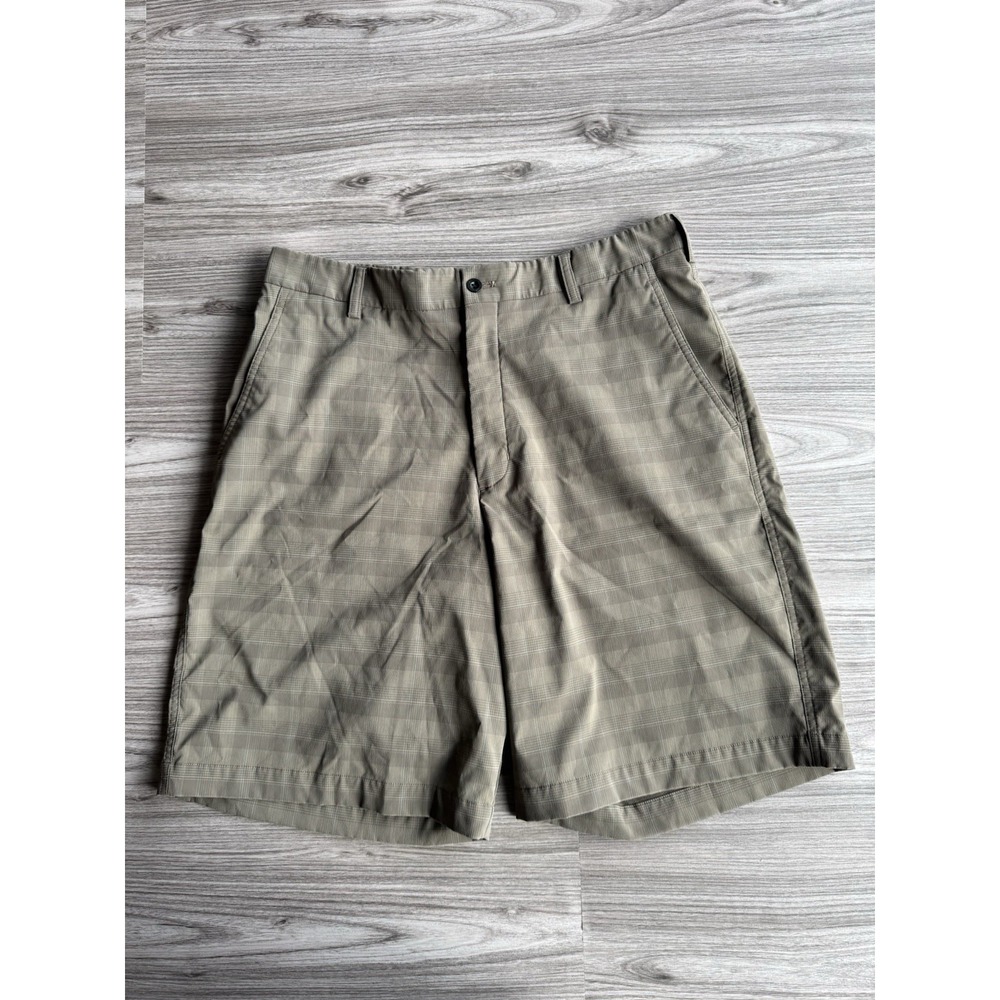 Nike DRI FIT Men's Plaid Golf Shorts‎ Size 34 With 10" Inseam!